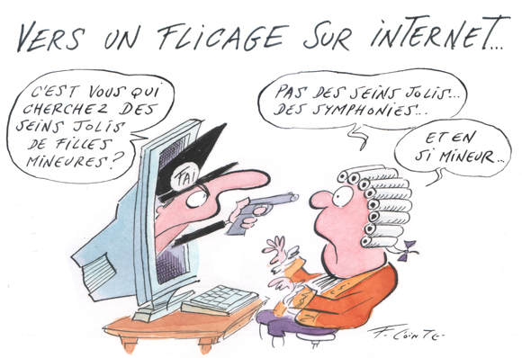 flicage sur internet. loi sur le renseignement